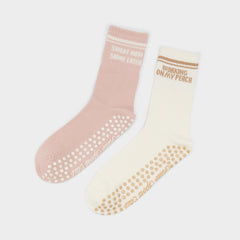 Aldo Pilatesclub in Light Pink - Pilates socks Light Pink
