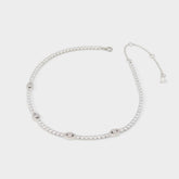 Aldo Elbaeraen in Silver Clear Multi - Choker necklace Silver/clear multi