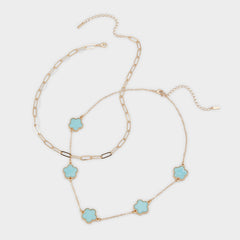 Aldo Feelinblue Turquoise Women's Necklaces - Layered necklace Turquoise