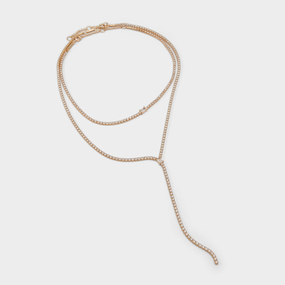 Aldo Alata Gold/Clear Multi Women's Cubic Zirconia - Necklace Gold/Clear Multi
