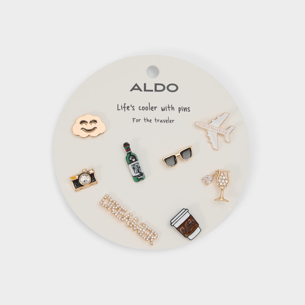 Aldo Traveler Gold/Clear Multi Women's Accessories - Decorative pins Gold/clear multi
