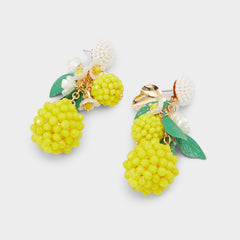 Aldo Limonatta Medium Yellow Women's Earrings - Chandelier earrings Medium Yellow