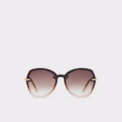 Aldo Cortegaca Brown Women's Round - Square sunglasses Brown