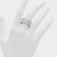 Aldo Nikka Silver/Clear Multi Women's Cubic Zirconia - Ring Silver/Clear Multi