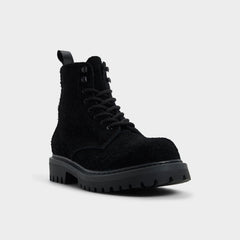 Aldo Doublezero in Black - Combat boot, Lug sole Black