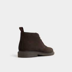 Aldo Jefrey Dark Brown Leather Suede Men's Chukka boots - Chukka boot Dark Brown
