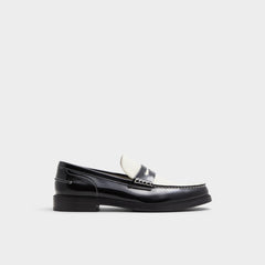 Aldo Kieran Black/White Men's Dress Shoes - Loafer Black/white
