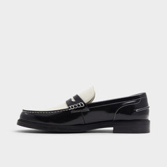 Aldo Kieran Black/White Men's Dress Shoes - Loafer Black/white