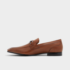 Aldo Marinho Cognac Leather Smooth Men's Dress Shoes - Loafer Cognac
