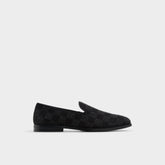 Aldo Casino Other Black Synthetic Textured Men's Dress Shoes - Loafer Other Black
