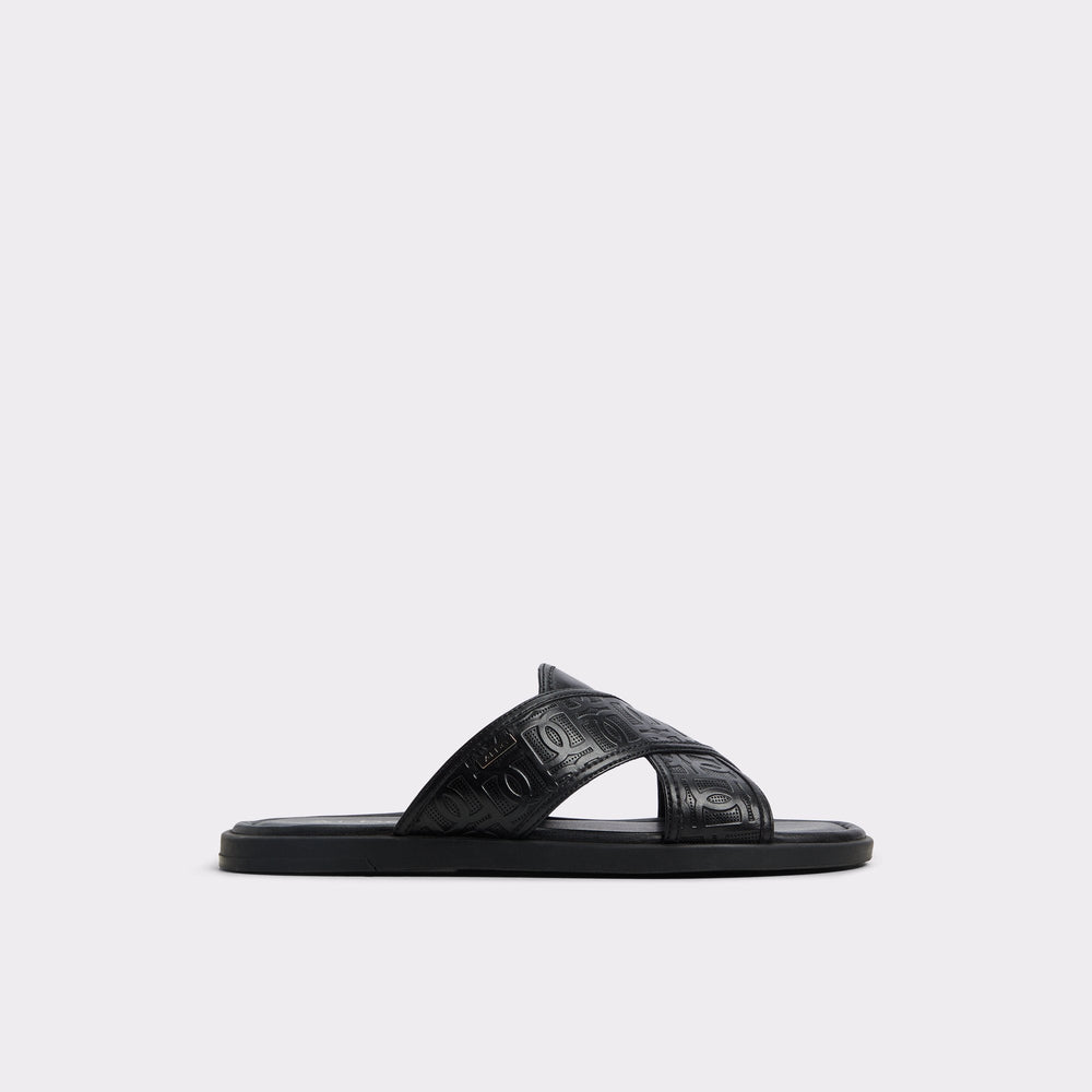 Aldo Olino Open Black Men's Slides - Slide sandal Open black
