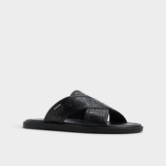 Aldo Olino Open Black Men's Slides - Slide sandal Open black