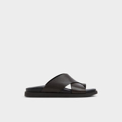Aldo Darley Dark Brown Men's Sandals & Slides - Strappy flat sandal Dark brown