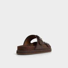 Aldo Sunnyside Dark Brown Men's Slides - Slide sandal Dark Brown