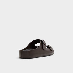 Aldo Kennebunk Dark Brown Men's Slides - Slide sandal Dark Brown