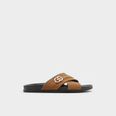 Aldo Delmar Open Brown Men's Slides - Slide sandal Open Brown