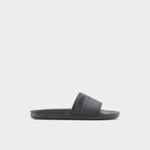 Aldo Dinmore Black Synthetic Rubber Men's Slides - Slide sandal Black