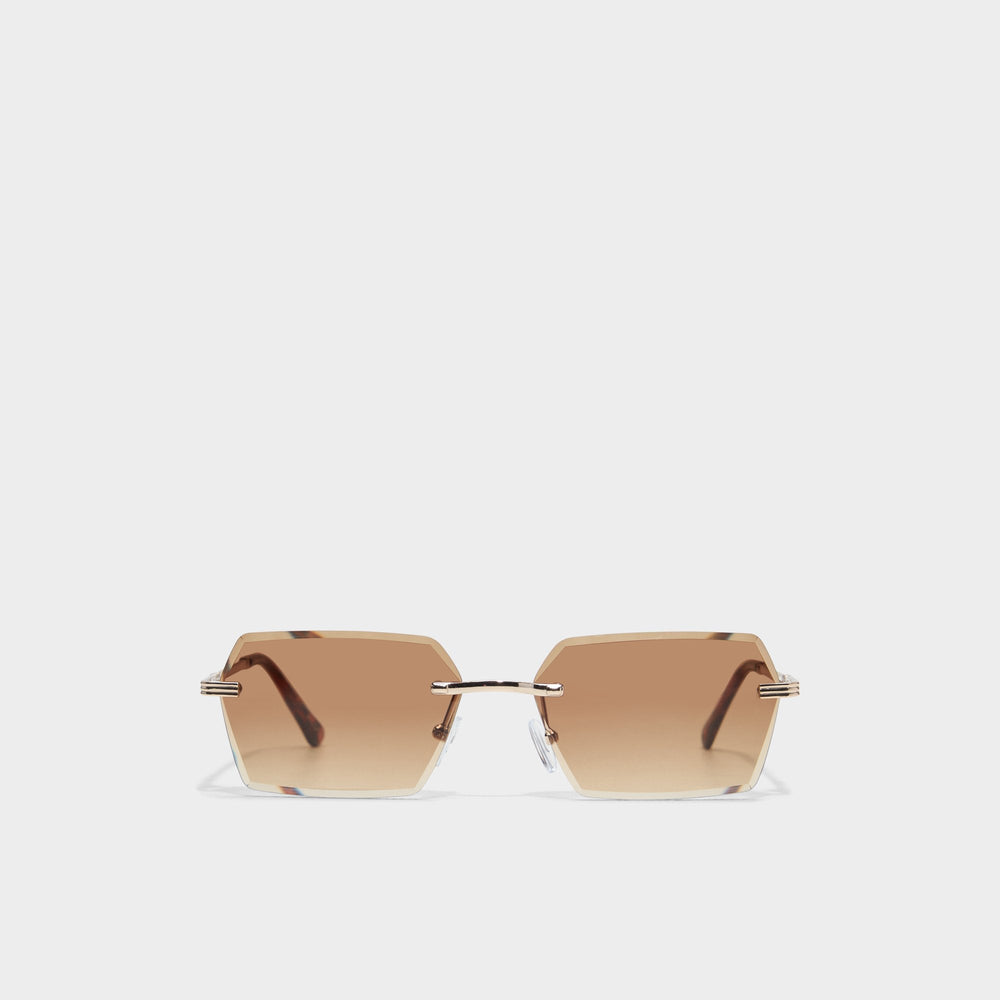 Aldo Kaaolle Gold Men's Rectangle - Rectangle sunglasses Gold