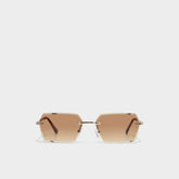 Aldo Kaaolle Gold Men's Rectangle - Rectangle sunglasses Gold
