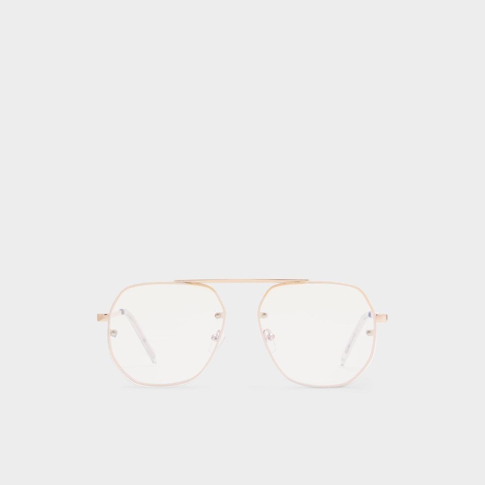 Aldo Diprion Gold Men's Aviator - Non-prescription reading glasses Gold
