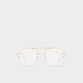 Aldo Diprion Gold Men's Aviator - Non-prescription reading glasses Gold