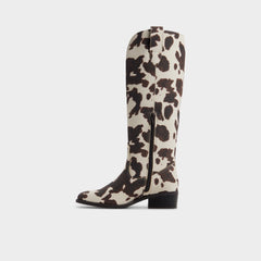 Aldo Kaydia in Open Brown 14179225 - Western knee-high boot, Block heel Open Brown