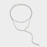 Aldo Alata Silver/Clear Multi Women's Cubic Zirconia - Necklace Silver/Clear Multi