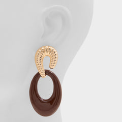 Aldo Gemellina in Light Brown - Chandelier earrings Light brown