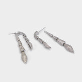 Aldo Serrpente in Silver Clear Multi - Statement earrings Silver/clear multi
