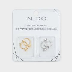 Aldo Treade Metallic Multi Women's Earrings - Clip on converter Metallic Multi