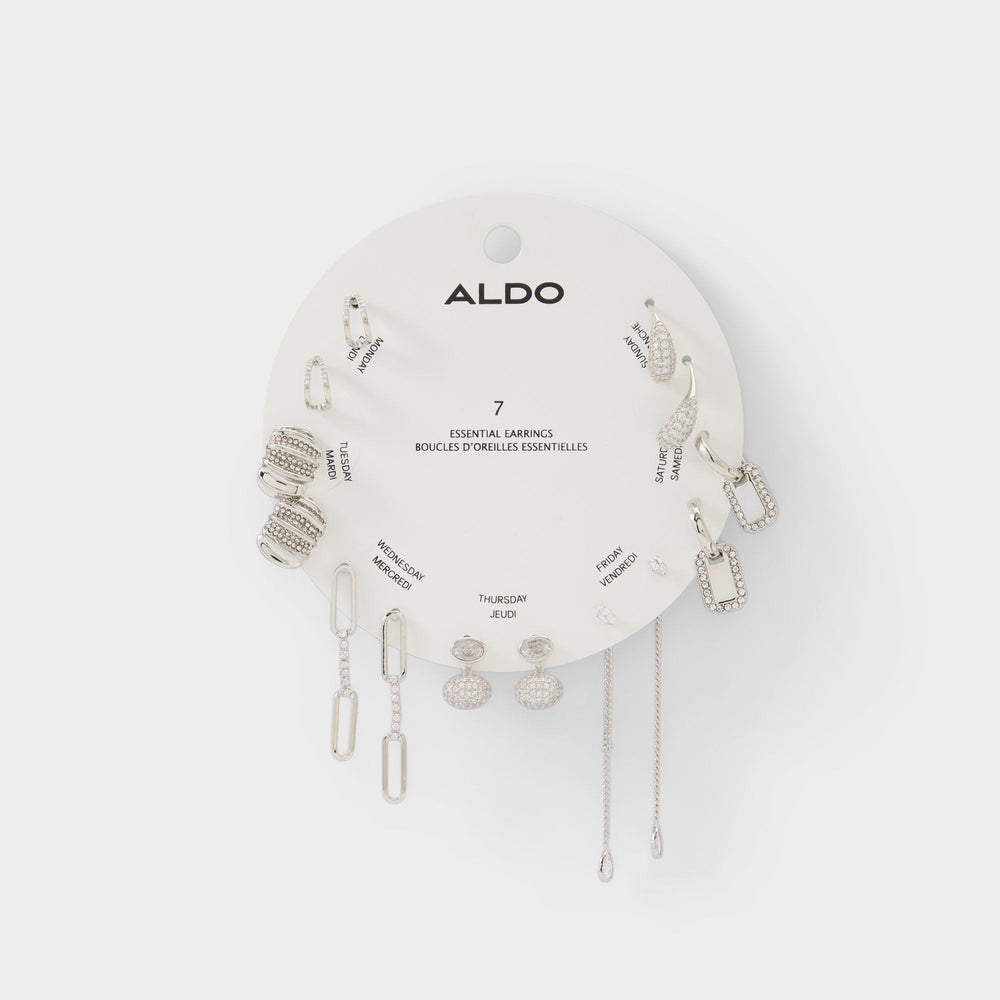 Aldo Partyessentials in Silver Clear Multi - Earring set Silver/clear multi