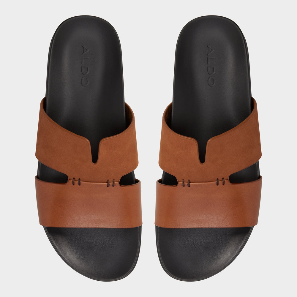 Aldo Marcelo in Cognac - Slide sandal Cognac