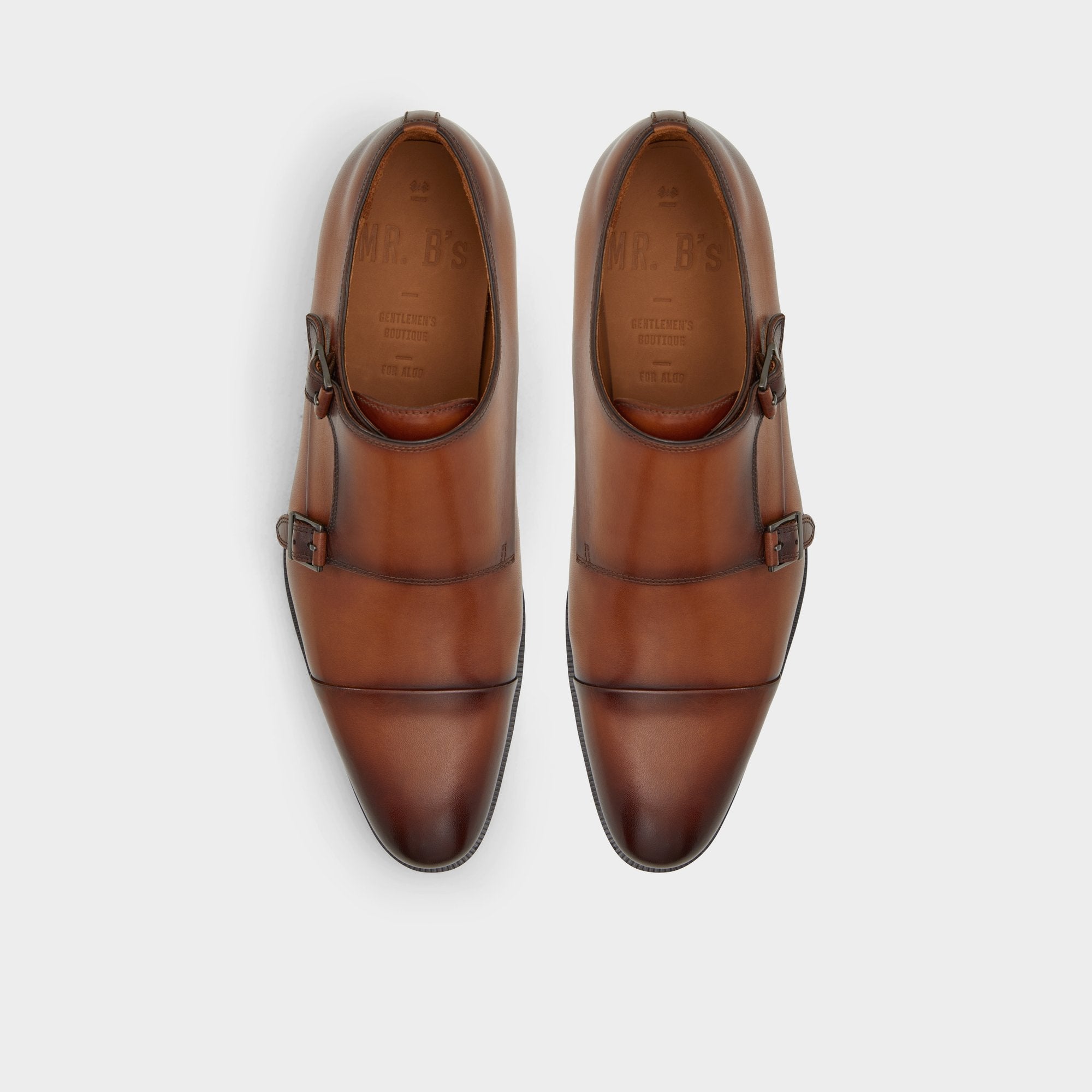 Aldo Axwell Cognac Men's Dress Shoes - Monkstrap loafer Cognac