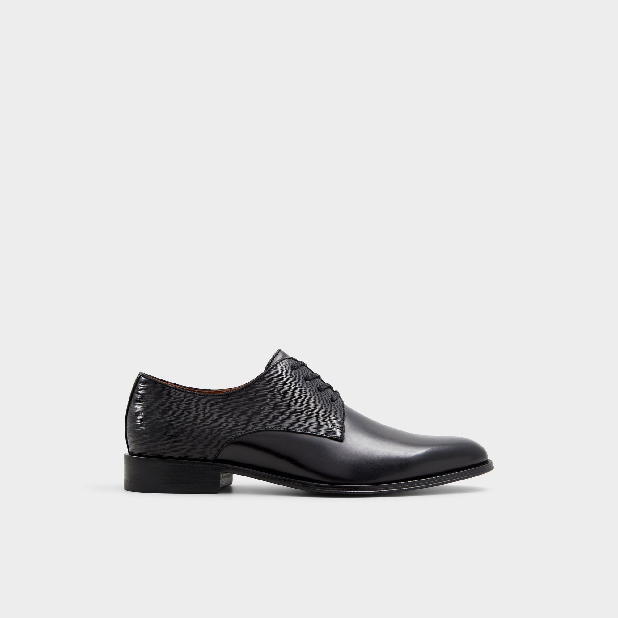 Aldo Halbart Black Leather Embossed Men's Oxfords & Lace-ups - Oxford shoe Black
