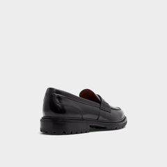 Aldo Aleris Black Men's Dress Shoes - Loafer, Lug sole Black