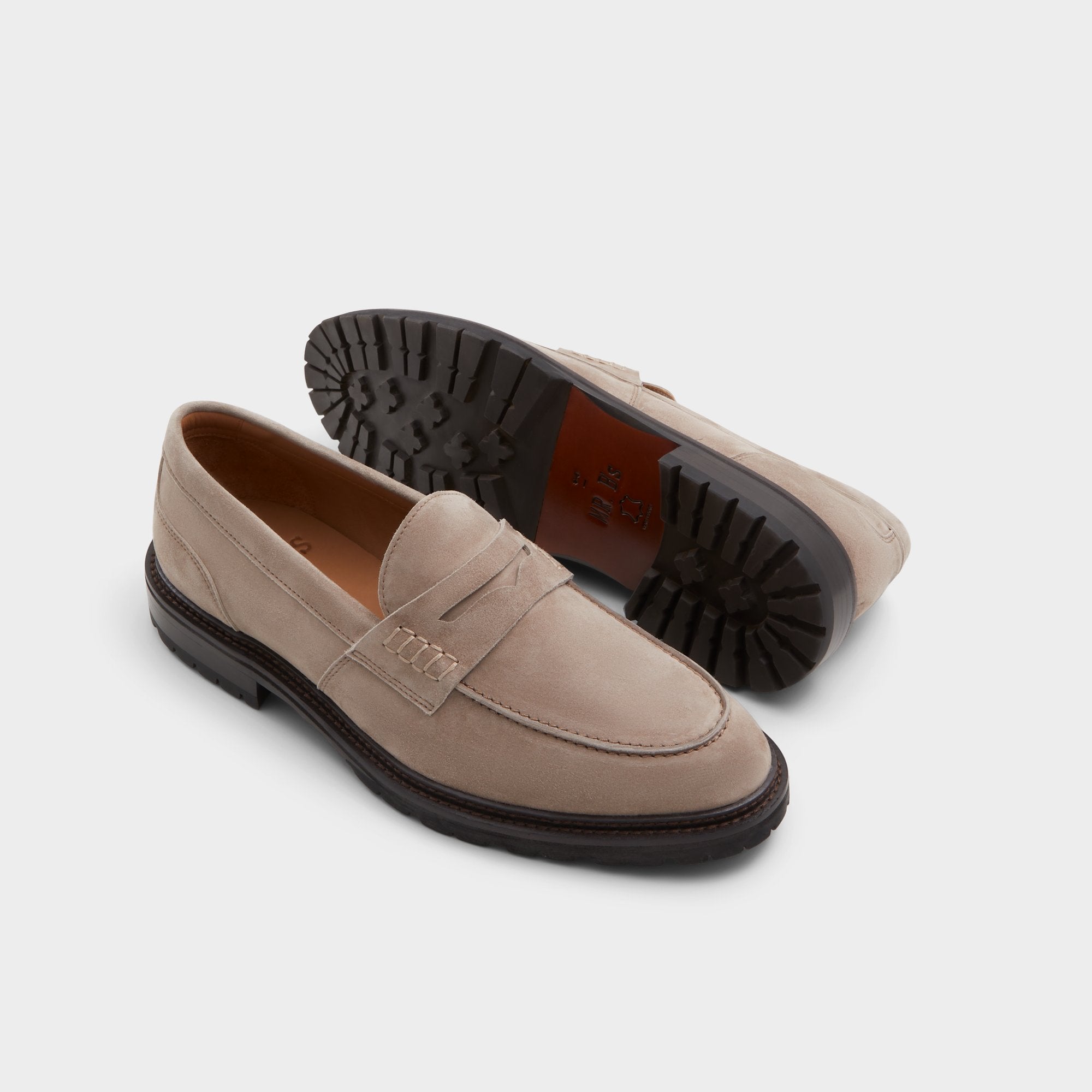 Aldo Aleris Brown Men's Dress Shoes - Loafer, Lug sole Brown