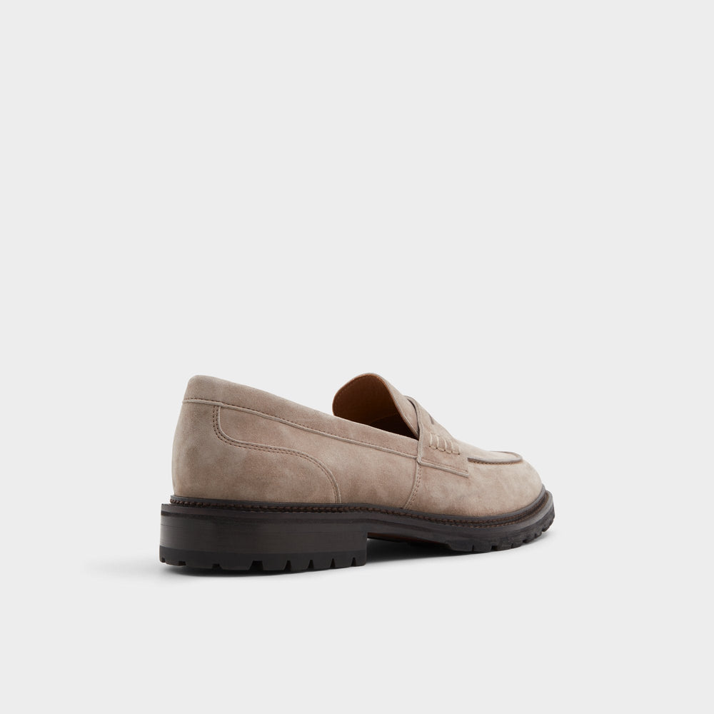 Aldo Aleris Brown Men's Dress Shoes - Loafer, Lug sole Brown