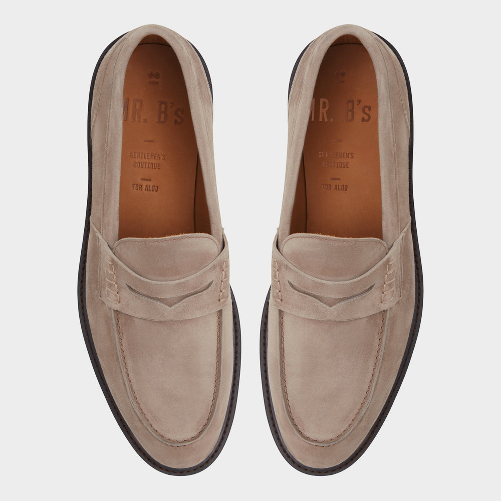 Aldo Aleris Brown Men's Dress Shoes - Loafer, Lug sole Brown