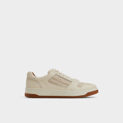 Aldo Ludlow White Leather Mixed Material Men's Low top - Low top sneaker White