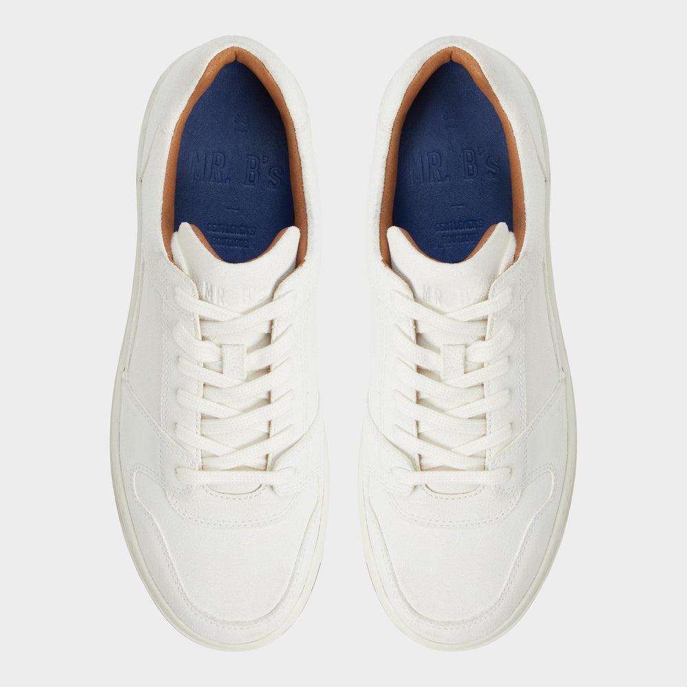Aldo Ludlow White Leather Suede Men's Low top - Low top sneaker White