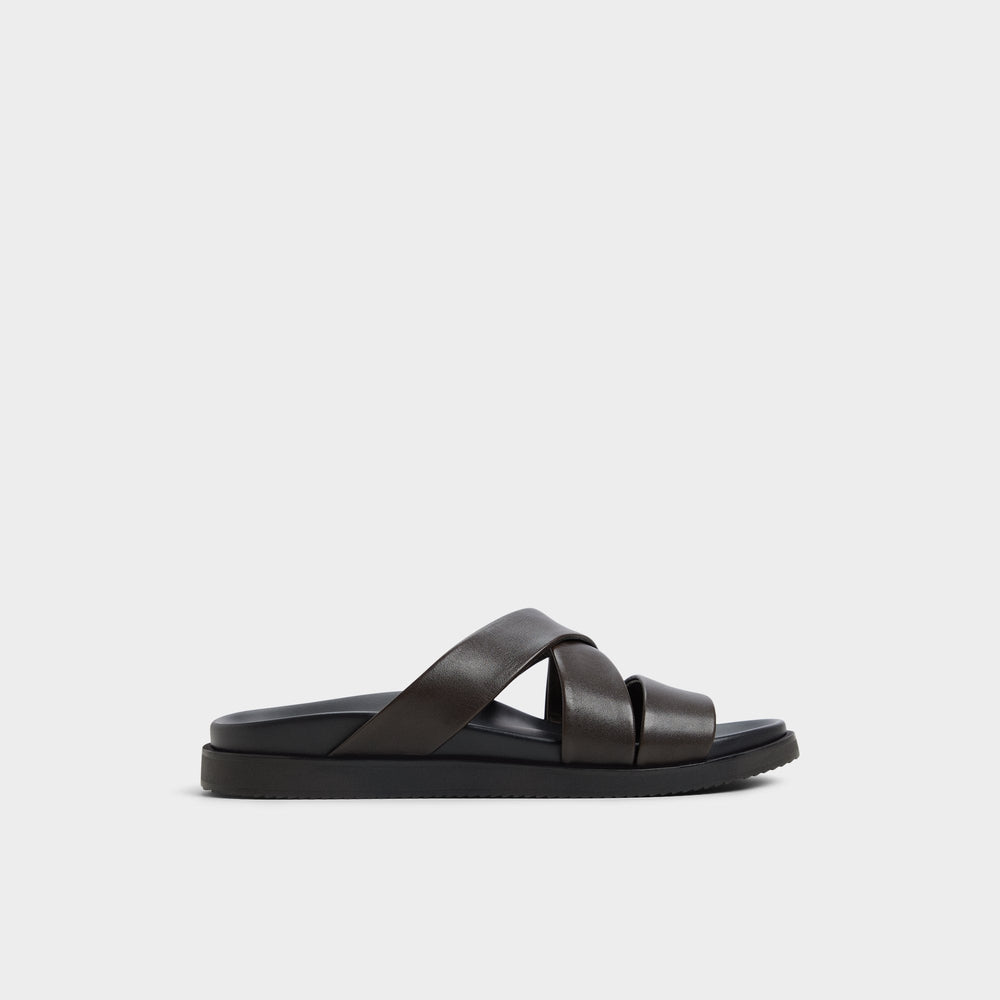 Aldo Kairo Dark Brown Men's Sandals & Slides - Slide sandal Dark Brown