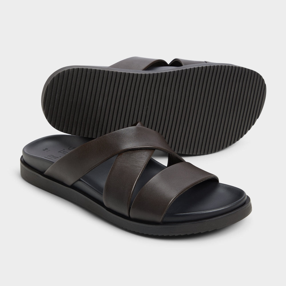 Aldo Kairo Dark Brown Men's Sandals & Slides - Slide sandal Dark Brown