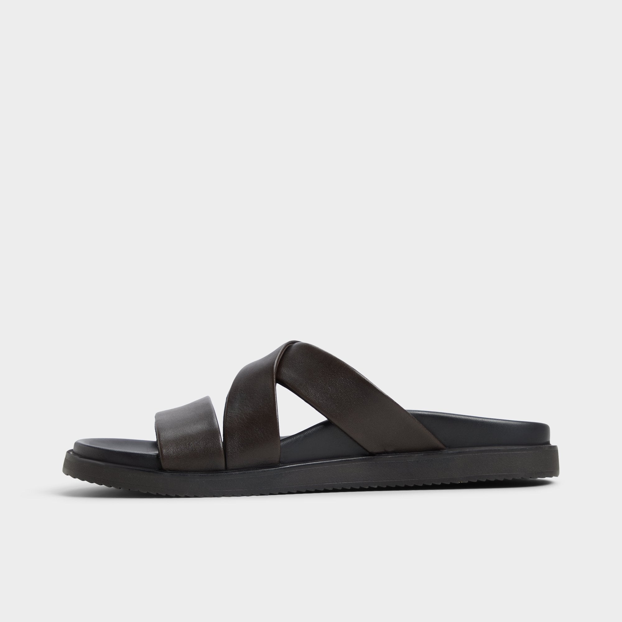 Aldo Kairo Dark Brown Men's Sandals & Slides - Slide sandal Dark Brown