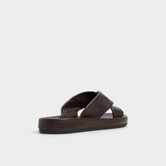 Aldo Steele Dark Brown Men's Sandals & Slides - Slide sandal Dark Brown