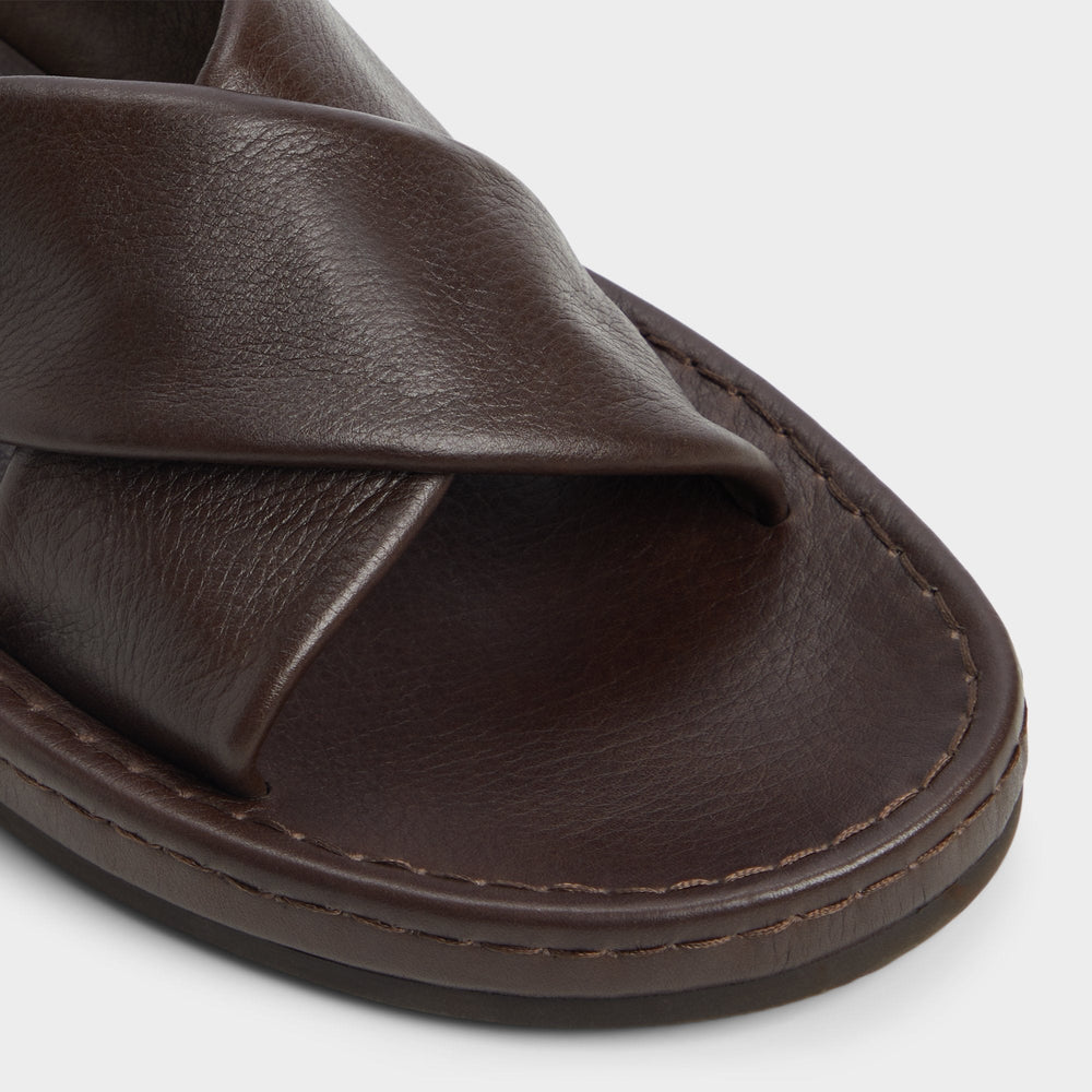 Aldo Steele Dark Brown Men's Sandals & Slides - Slide sandal Dark Brown