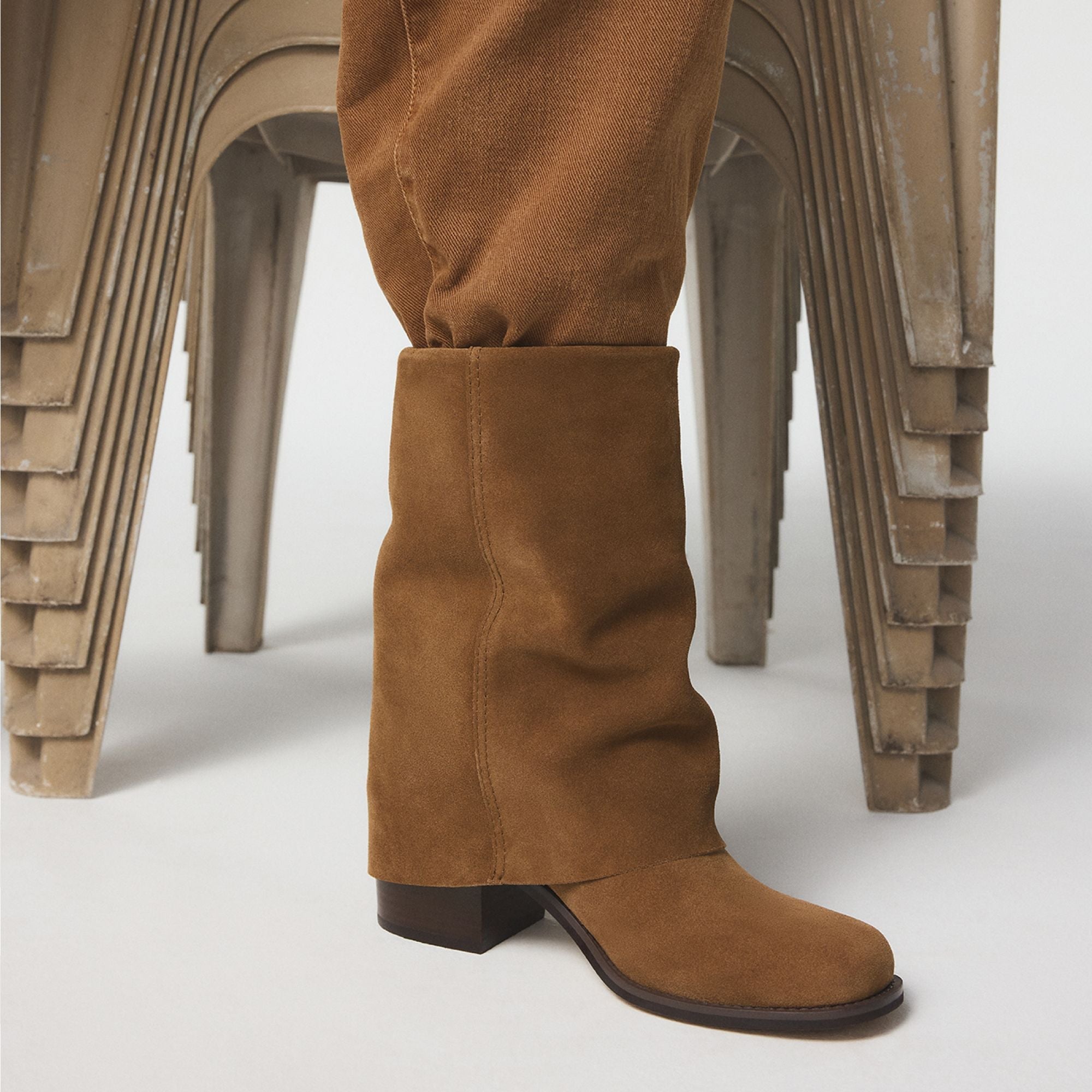 Aldo Nolya in Medium Brown - Ankle boot, Block heel Medium brown