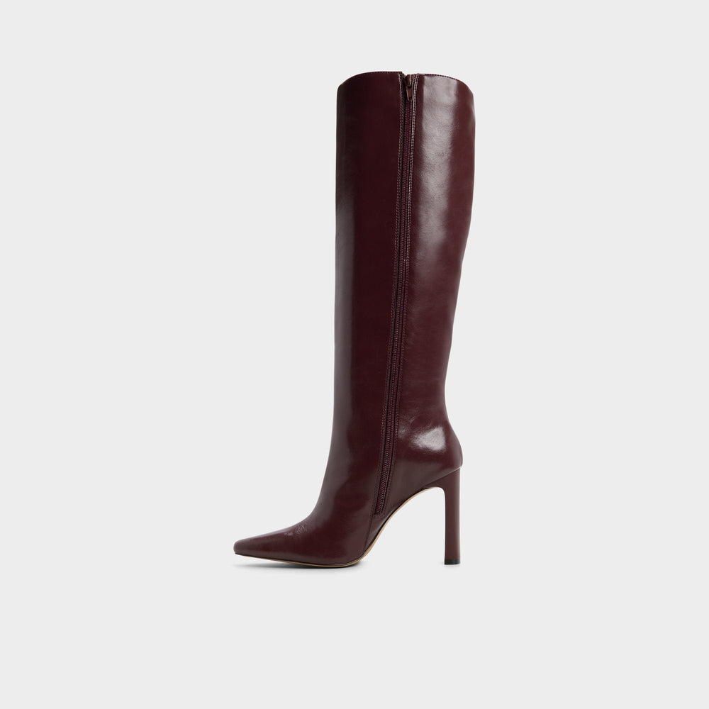 Aldo Elyne in Burgundy - Knee-high boot Burgundy