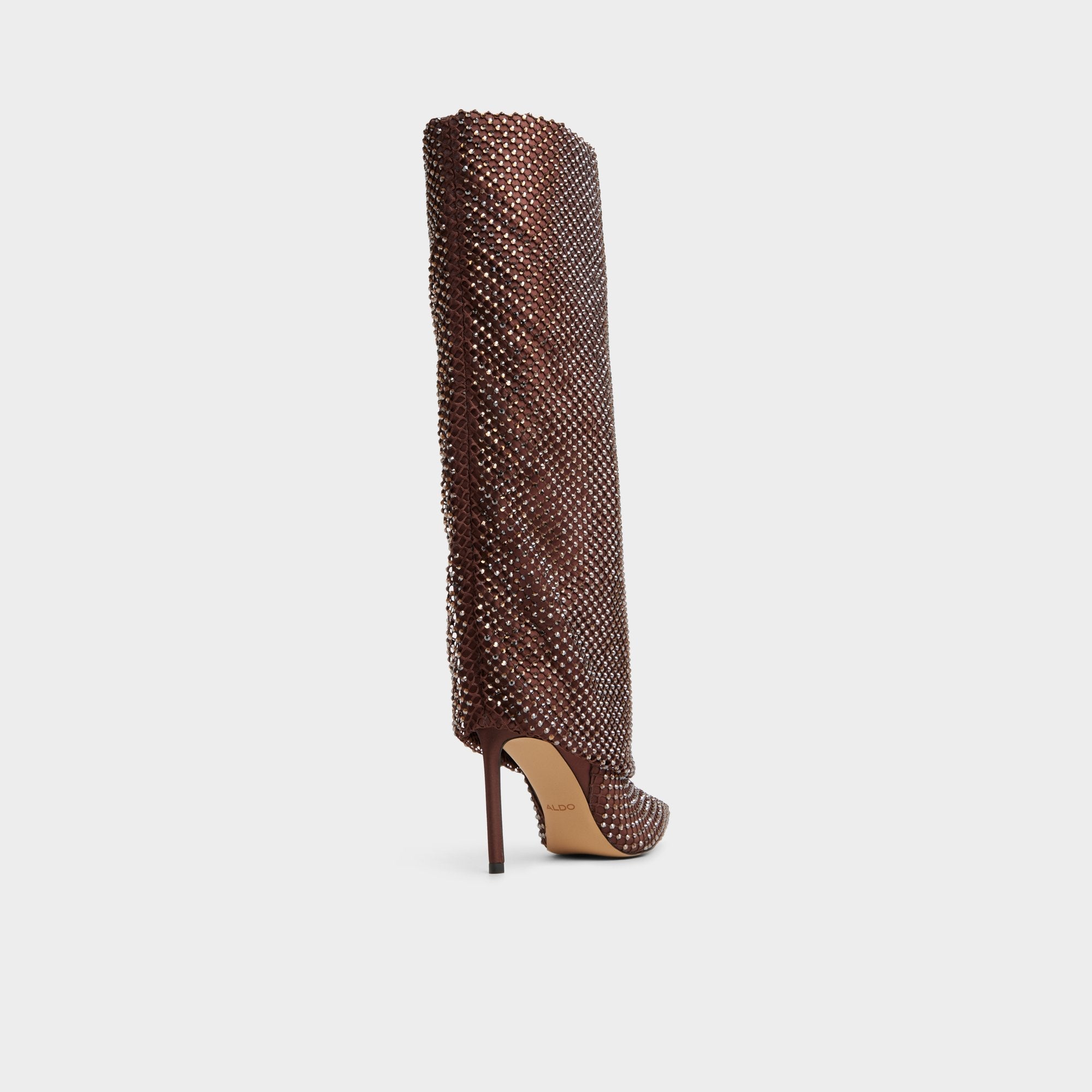 Aldo Livydalia in Dark Brown - Knee-high boot, Stiletto heel Dark brown