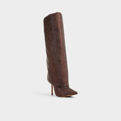 Aldo Livydalia in Dark Brown - Knee-high boot, Stiletto heel Dark brown