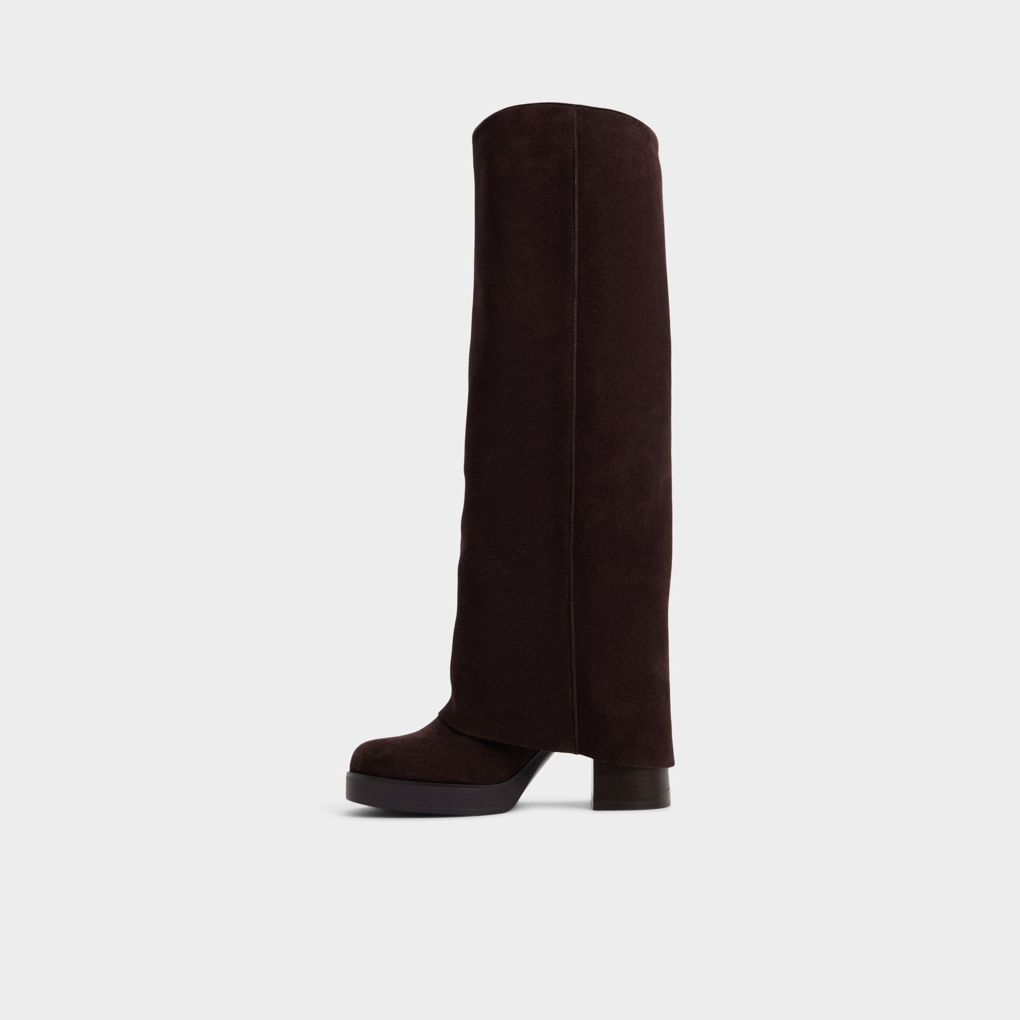 Aldo Maeveh in Dark Brown - Knee-high boot, Platform Dark brown